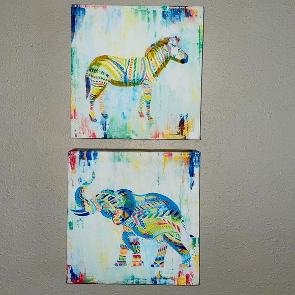 Handmade African Inspired Acrylic Paintings - Picture 1 of 6